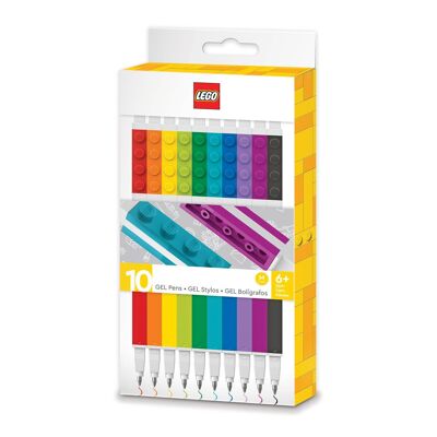 Stylo gel LEGO® - 10 couleurs différentes