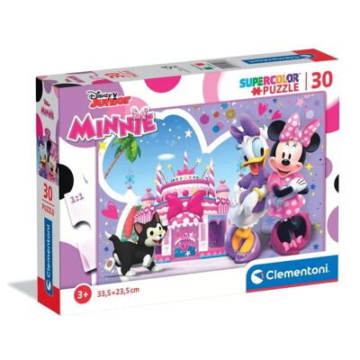 Clementoni 20268 - Puzzle 30 pièces - Supercolor - Disney Minnie Mouse