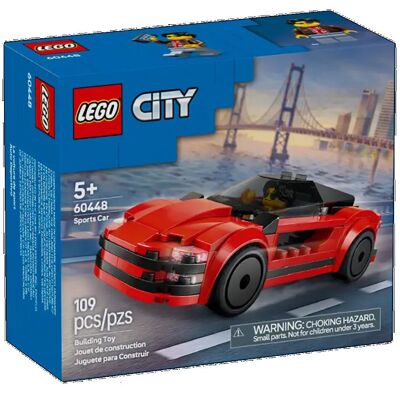 LEGO® City Vehicles 60448 - Coche deportivo rojo (109 piezas)