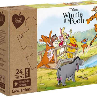 Clementoni 20259 - Winnie the Pooh - 24 Piece Maxi Puzzle - Special Series Puzzle - Play for Future