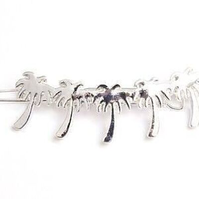 Palm hair clip silver