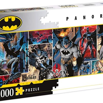 Clementoni 39574 - Puzzle panoramique DC Comics, Batman - 1000 pièces