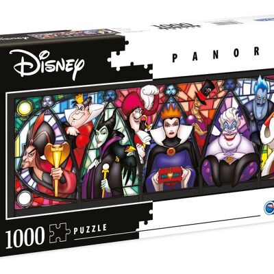 Clementoni 39516 - Les Méchants Disney - Puzzle 1000 pièces - Collection Panorama