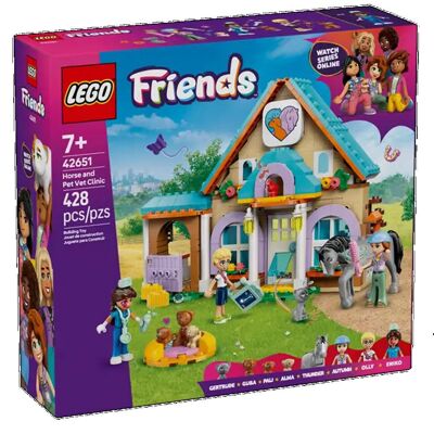 LEGO® Friends 42651 - Clinica veterinaria per cavalli e animali domestici (428 pezzi)