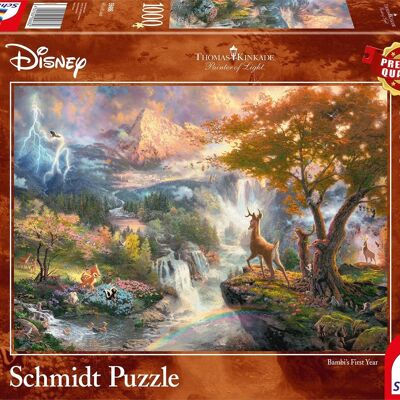 Disney, Bambi - Puzzle 1000 pièces (Thomas Kinkade)