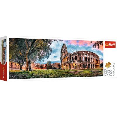 Coliseo al amanecer - Puzzle panorámico de 1000 piezas
