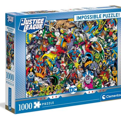 Clementoni 39599 - Puzzle impossible 1000 pièces - DC Comics, Justice League
