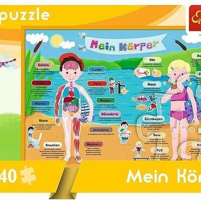 Puzzle éducatif - Mon corps 40 pièces - version allemande