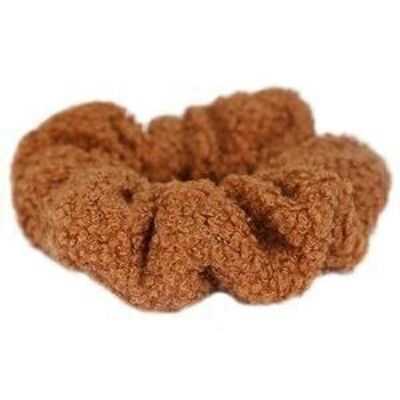 Scrunchie teddy marrón