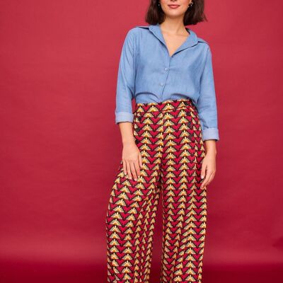 Pantaloni Nenufar Triangolo Rosso