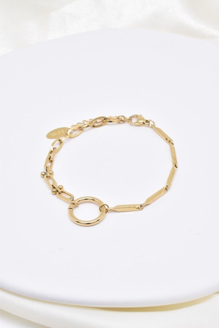 Pulsera de eslabones de acero inoxidable - BR110334OR