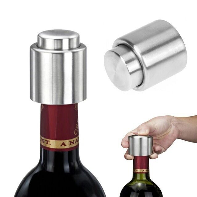 COPERCHIO PER VINO SOTTOVUOTO IN ACCIAIO INOX