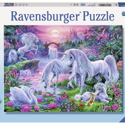 Licornes au coucher du soleil - Puzzle XXL 150 pièces