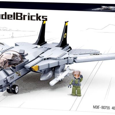 Sluban M38-B0755 - Ladrillos de modelismo - Avión de combate moderno