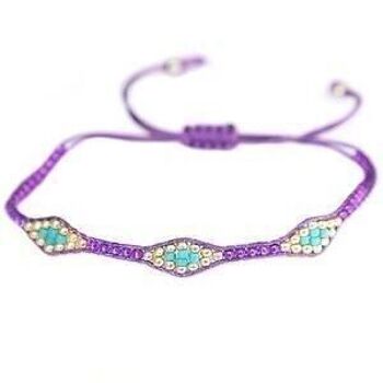 Bracelet miyuki Ibiza violet 2