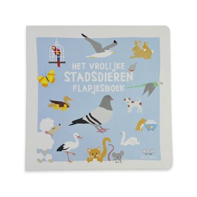 Libro per bambini "Het vrolijke Stadsdieren Flapjesboek" (Paesi Bassi)