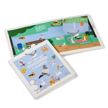 Livre pour enfants «Het vrolijke Stadsdieren Flapjesboek» (Nederlands) 3