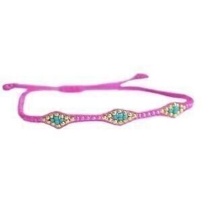 Bracciale miyuki Ibiza rosa caldo