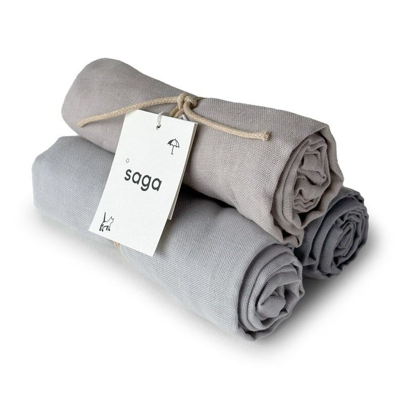 Diaper Cloths Set - Vidar - Mixed Grey