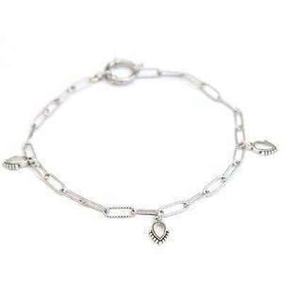 Anklet ocean drops silver