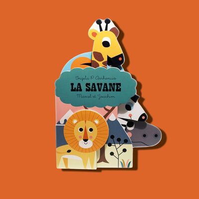 LA SAVANE Libro illustrato per bambini interamente in cartone