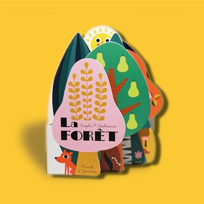 Libro illustrato in cartone per bambini LA FORESTA