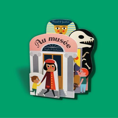 Libro illustrato per bambini in cartone AL MUSEO