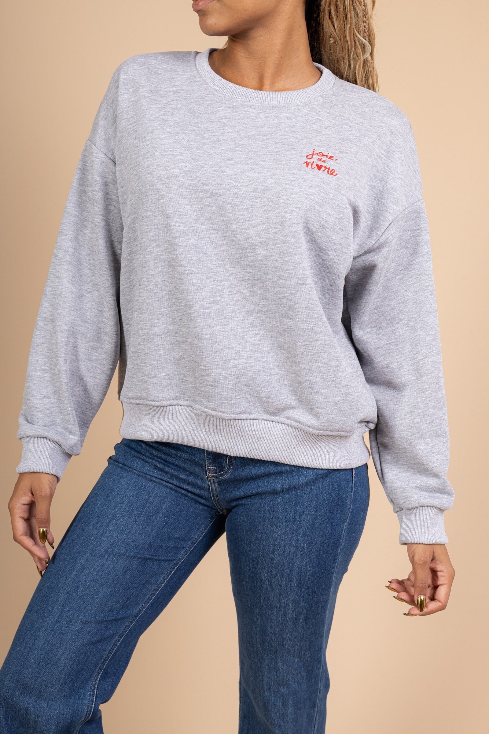 Sweatshirt „Joie de Vivre“ – BAUMWOLLE – 90384-15