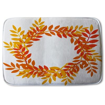 Tappetino da bagno - Foglie autunnali arancioni e rosse (tappetini da bagno)