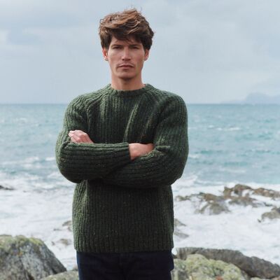 Killykeen Mens Fisherman Ribbed Crew - Green
