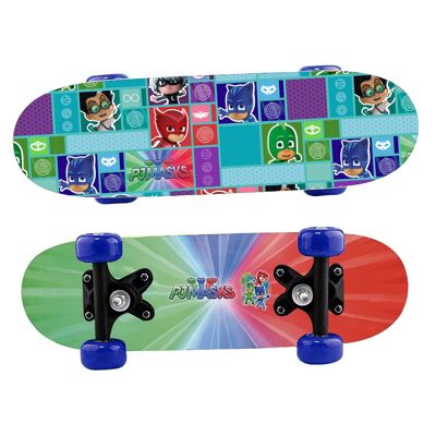 Pyjamasques - Mini skateboard en bois 43 x 12 x 8 cm