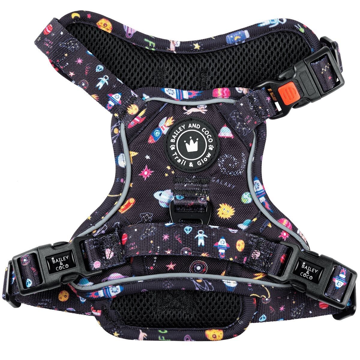 Trail & Glow® Dog Harness - Space Paws