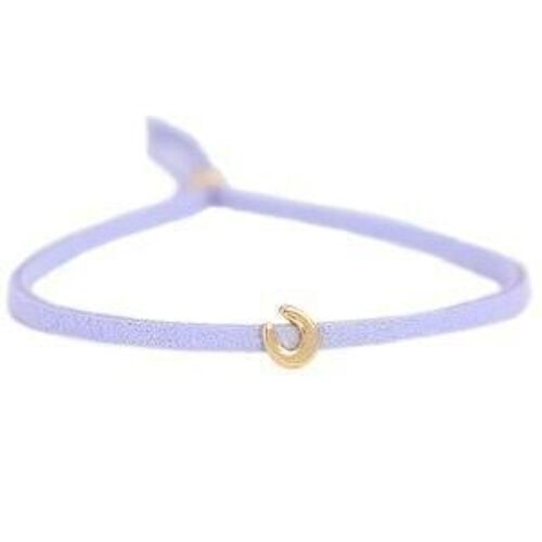 Armband for good luck - lila gold