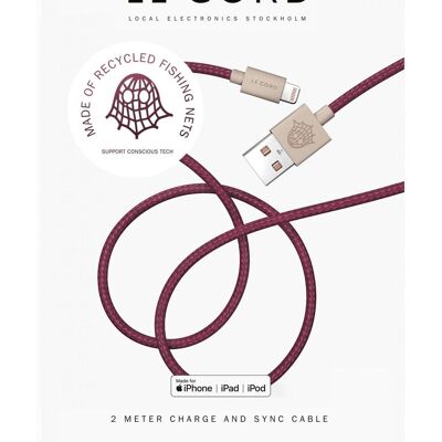 Iphone Ghost Net 2.0 Cable ♻ Plum