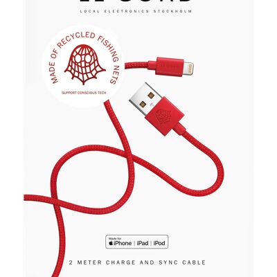 Cable Iphone Ghost Net 2.0 ♻ Red