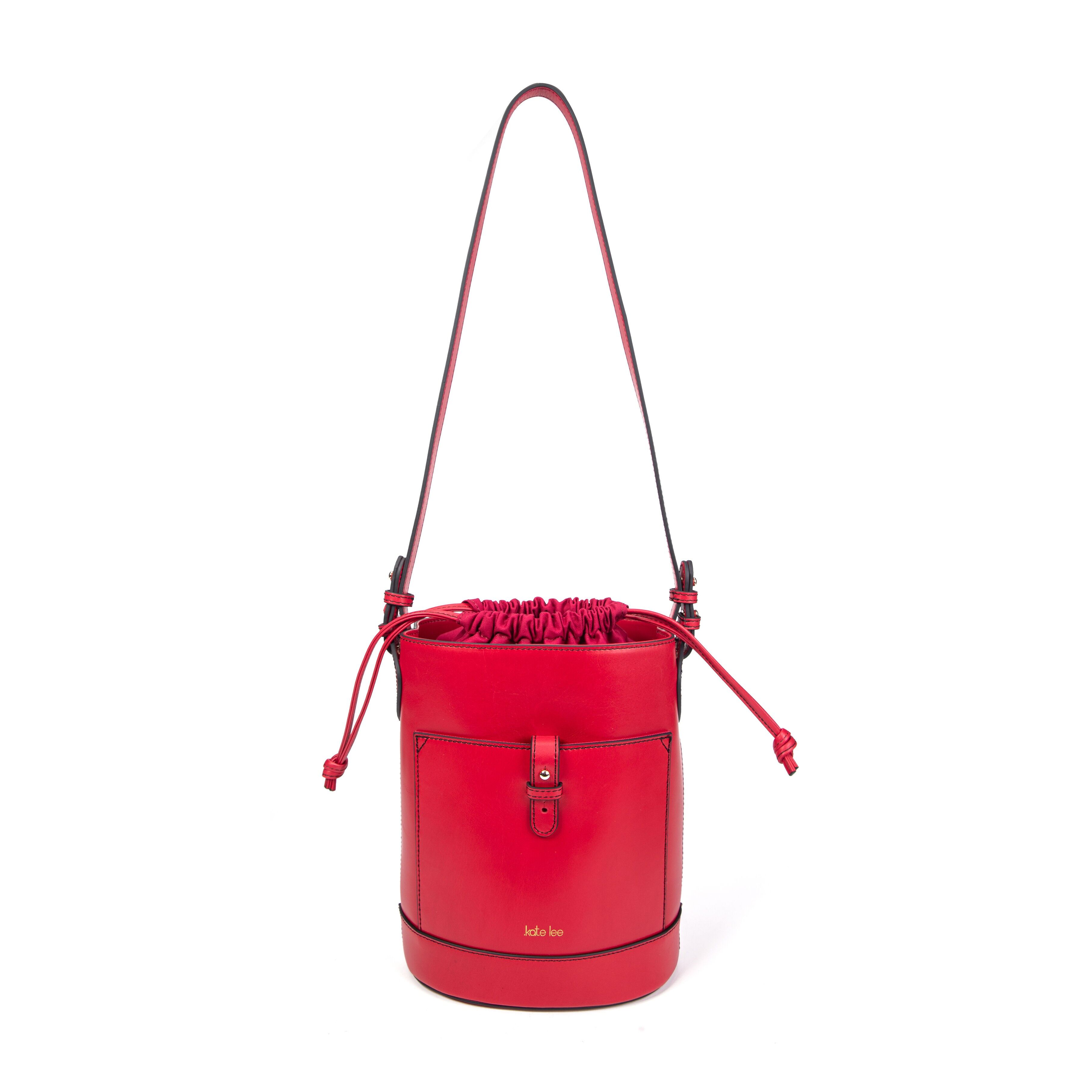 Beuteltasche aus Leder „Louvre Flame“