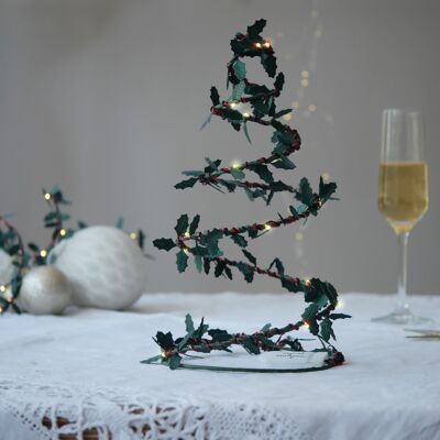 Albero di Natale illuminato da tavolo - Decorazione natalizia (25 cm x 15 cm)