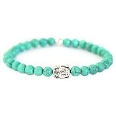 Bracelet bouddha pierre verte palme