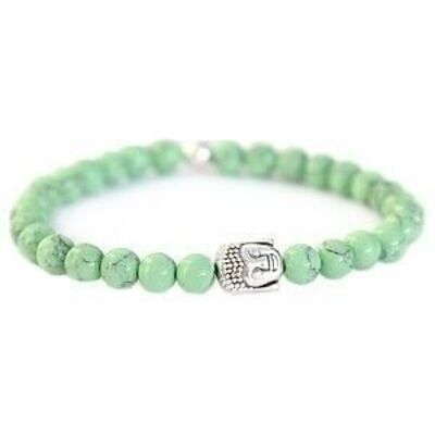 Buddha bracelet sage green stone