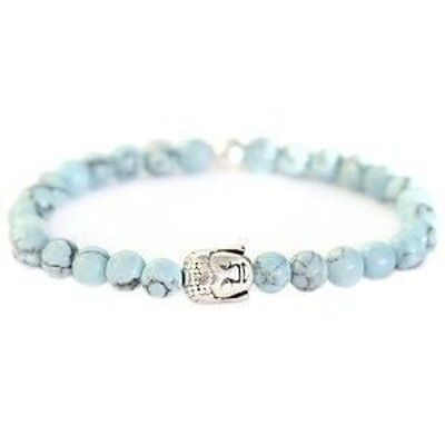 Buddha bracelet baby blue stone