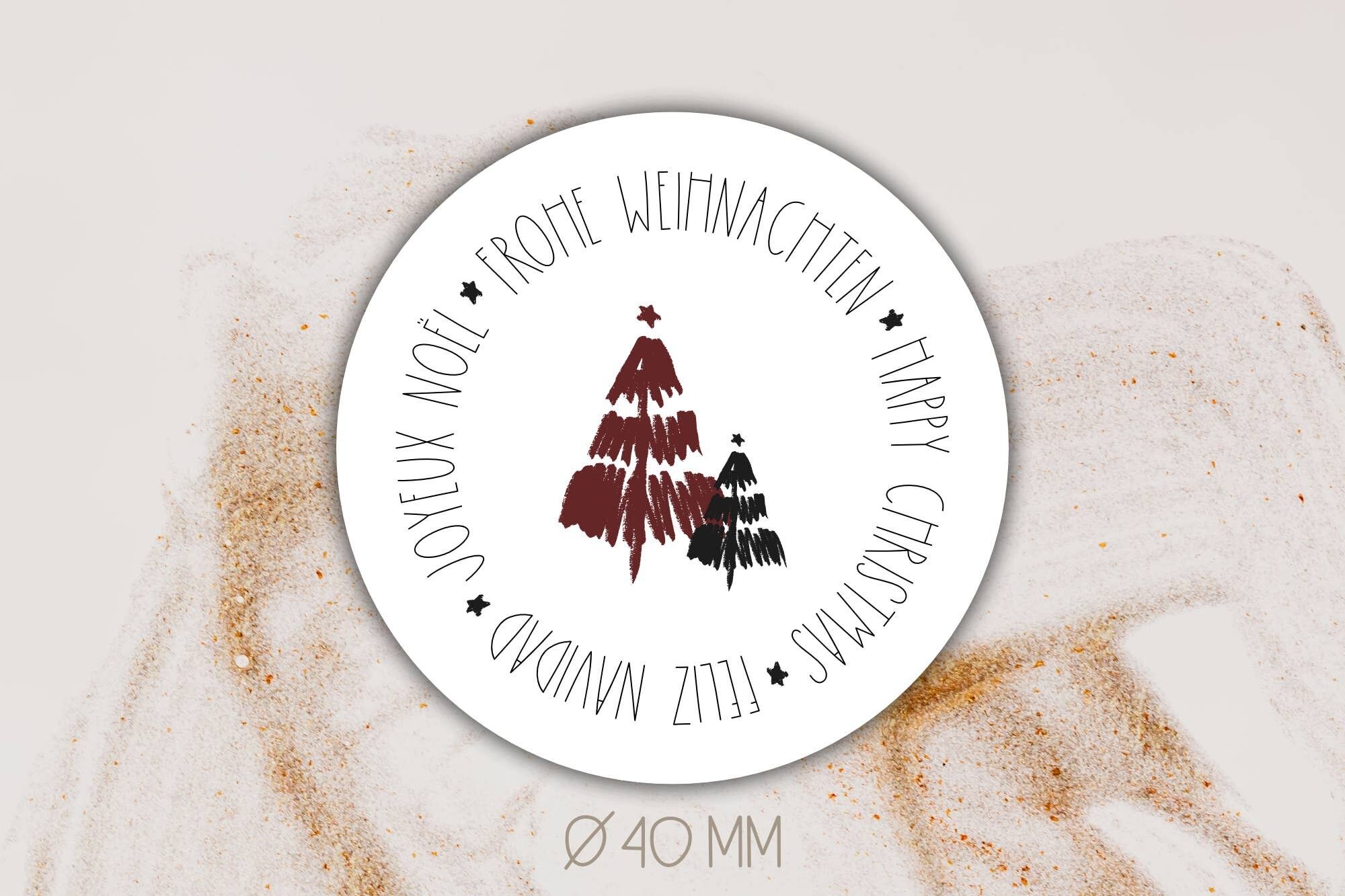 MERRY CHRISTMAS JOYEUX NOEL [Ø 4cm]