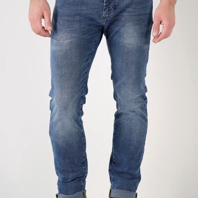 Jeans 5652 Crosshatch Stone con cerniera e vestibilità REGOLARE