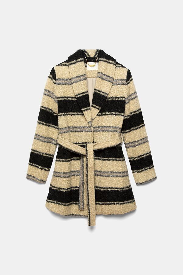 Manteau tissé bouclé