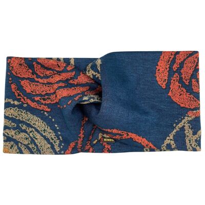 Fascia per capelli Autunno Blu Ocra Ruggine Talpa | Ponte Jersey