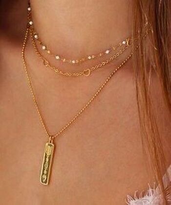 Collier petit coeur or 5