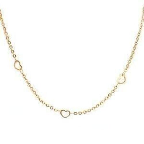 Ketting little heart gold