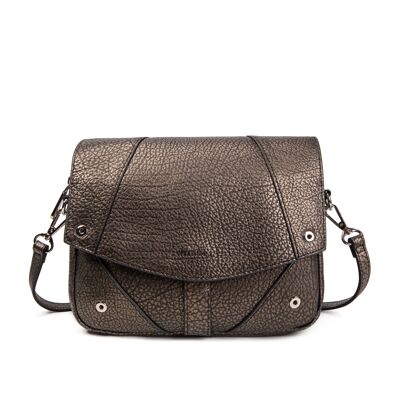 Borsa a tracolla in pelle dorata Caitlyna