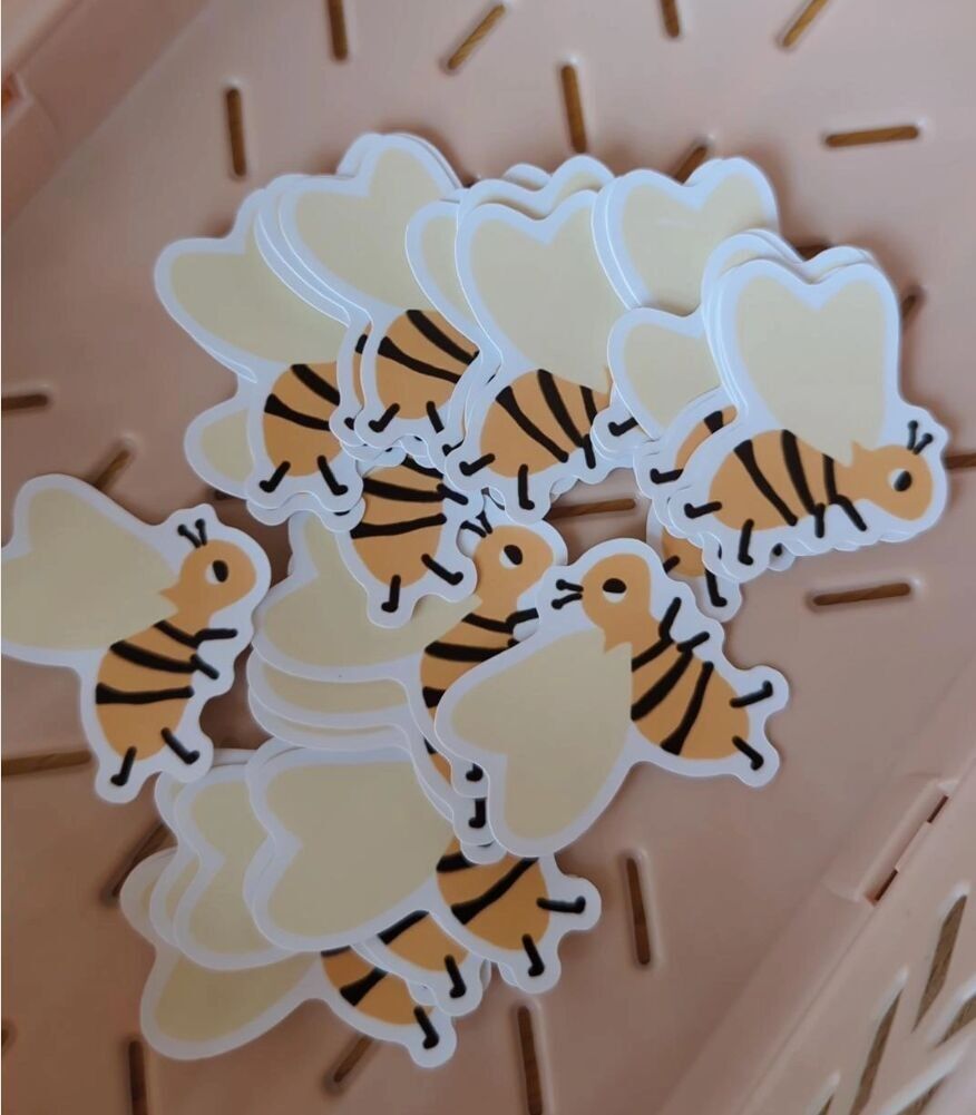 Bienenaufkleber