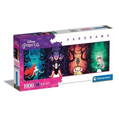 Clementoni 39722 - Puzzle 1000 pièces Collection Disney Panorama - Princesses Disney