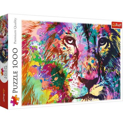 Leone colorato - Puzzle 1000 pezzi